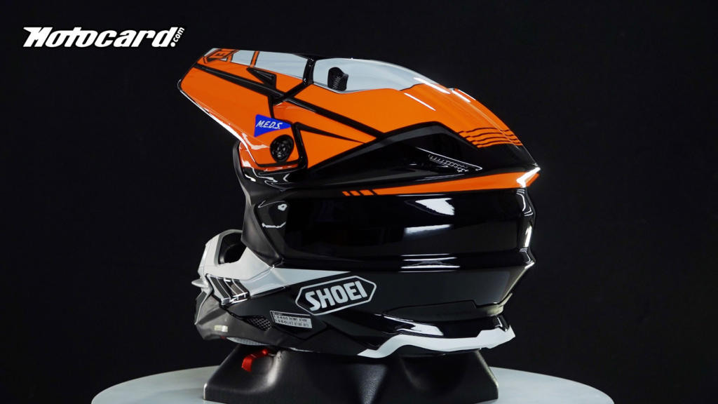 Este casco Shoei para motocross cuenta con un gran sistema de ventilación