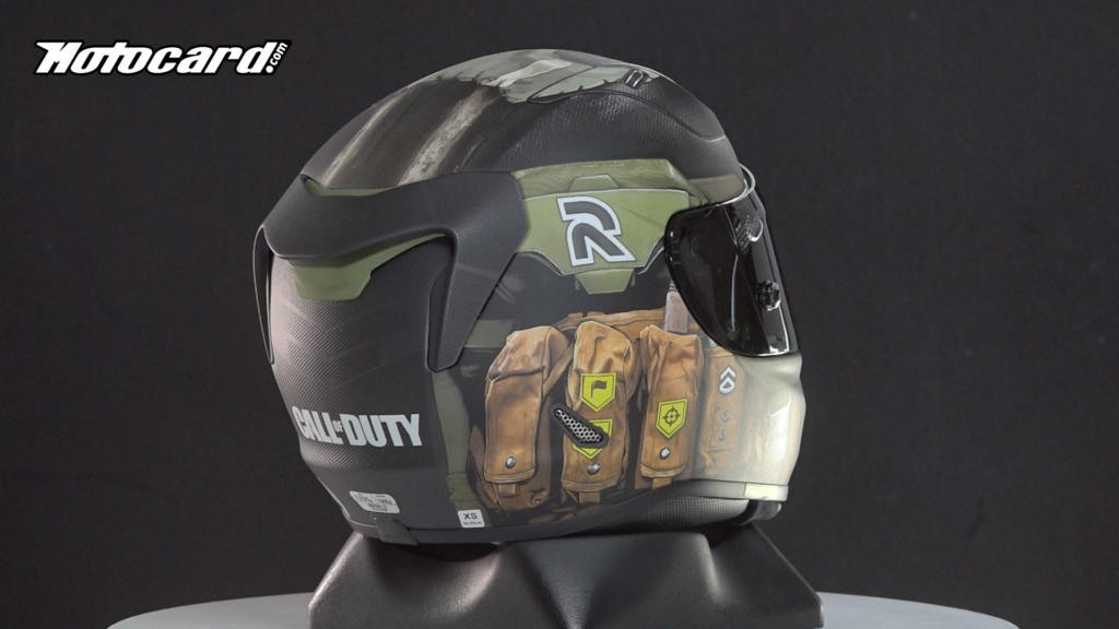 Los detalles de este casco HJC de Call of Duty están muy cuidados