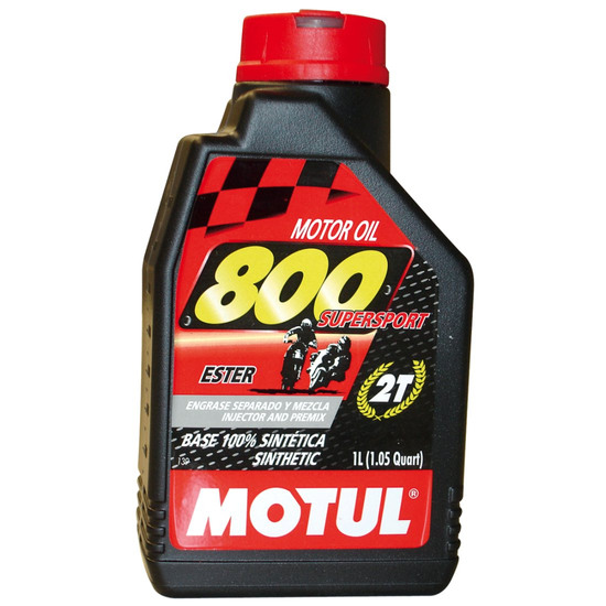 MOTUL 800 2T 1L. Oil / Spray · Motocard