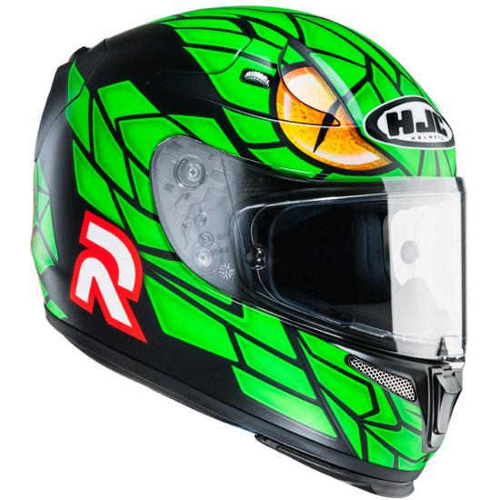 HJC RPHA10-Plus Green Mamba MC4SF Helmet Motocard