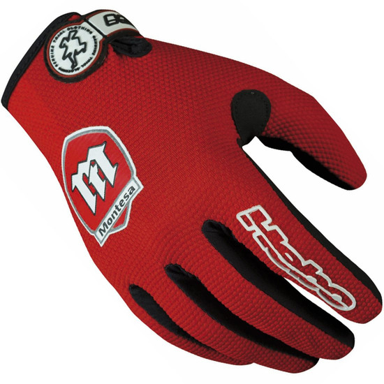 Hebo Montesa Classic Trials Motorcycle Motor Bike Riding Gloves Red 