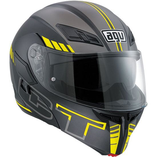AGV AGV Compact ST Detroit Fluo Yellow Black Motorcycle Motorbike Helmet 