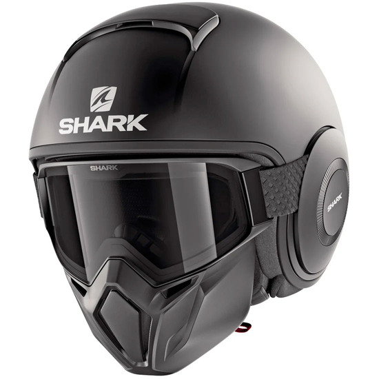 sagrado negativo galería SHARK Street-Drak Blank Black Mat Helmet · Motocard
