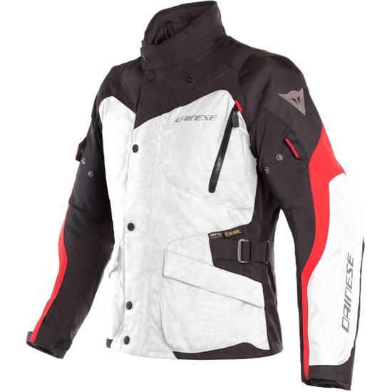 DAINESE Tempest 2 D-Dry Light Grey / Black / Tour Red Jacket · Motocard