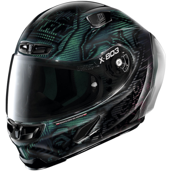 X-803 RS Ultra Carbon Replica Casey Stoner Superhero Carbon Nuance Green / Red