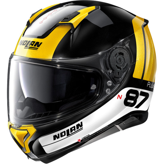 Nolan casco n87 Special plus N-com casco integral motocicleta negro Graphite m 57/58 