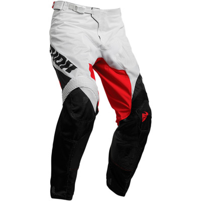 THOR Pulse Air Factor White / Black / Red Pant · Motocard