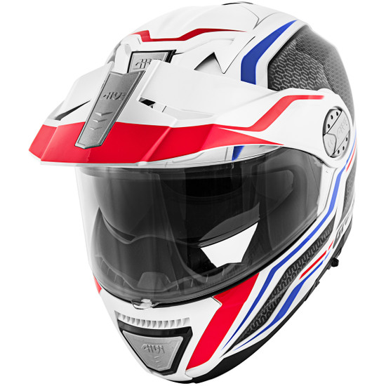 Givi Hps X33 Full Face Helmet Canyon Graphics Layers White/Red/Blue Size 54/XS HX33FLYWB54 