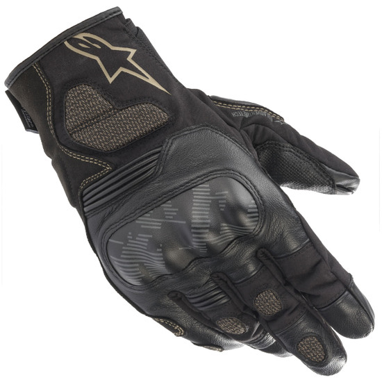 Sand Alpinestars Corozal V2 Drystar Textile Motorcycle Motorbike Gloves Black