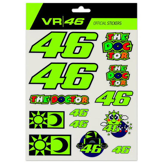 Aufkleber VR46 Rossi Large Collection VR46 Classic · Motocard