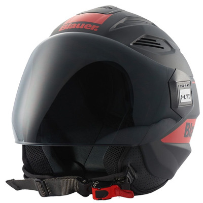 suerte Inocencia Fiordo BLAUER Brat Black Matt / Red h86 Helmet · Motocard